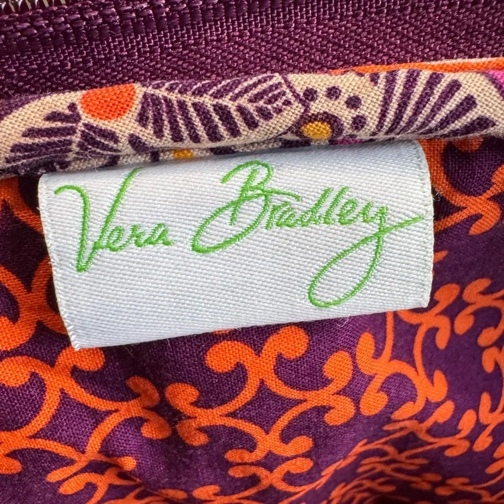 Vera Bradley Laptop Sleeve‎ 15 Inch Safari Sunset Purple Paisley Quilted Padded